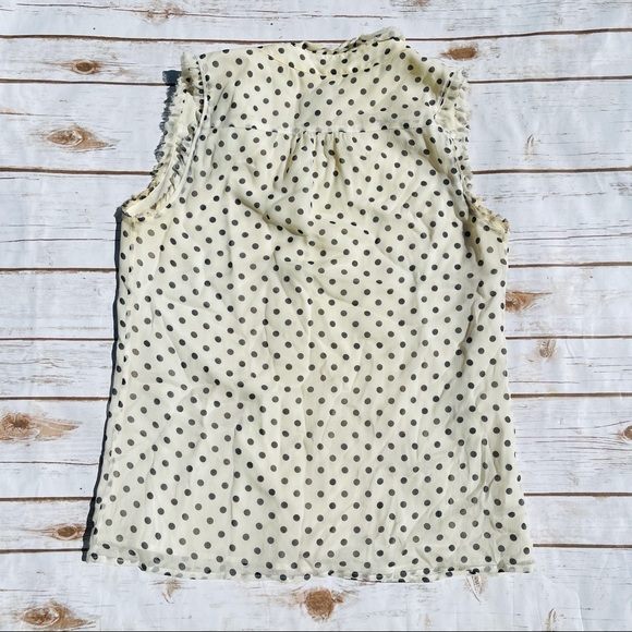 J. Crew silk polka dot sleeveless top - Picture 2 of 3